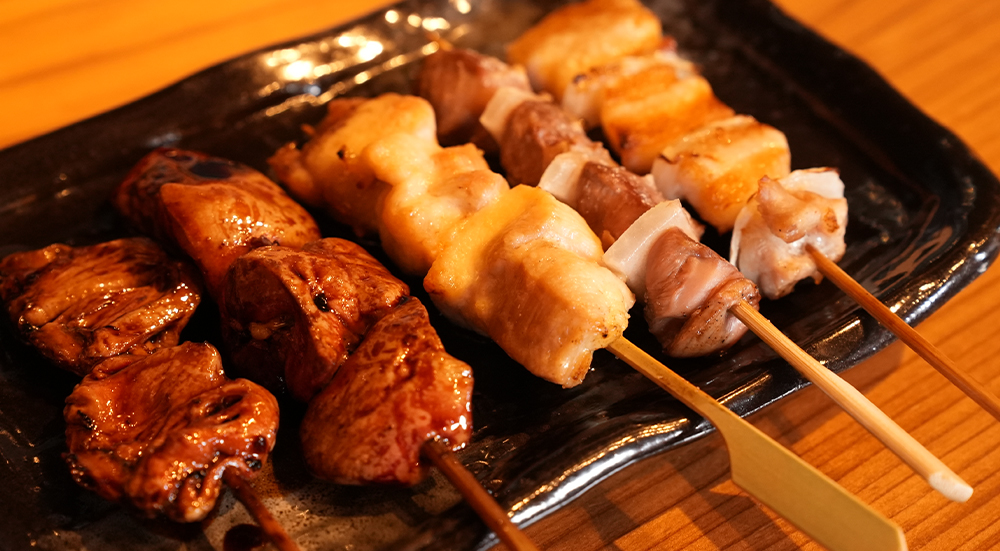 焼き鳥の盛り合わせ